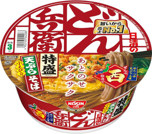 Donbei Tokumori Tempura Soba (West) Nissin Foods Cup Noodles 142g x 12 Packs