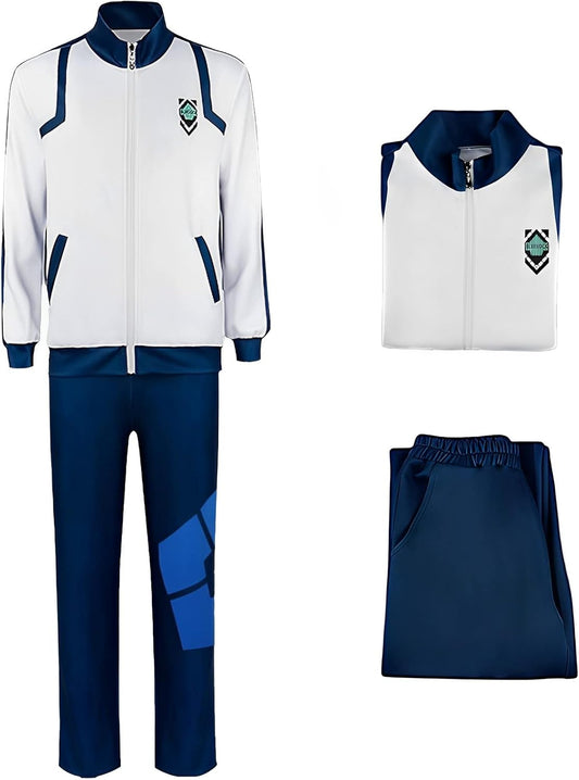 [Formemory] Blue Cospley Lock All Athletic Clothes, Jersey, Cosplay Costume, Cosplay Everyone's Athletic Clothes, Halloween, Christmas Costume, Cosplay, Anime, Festival, School Festival, Cultural