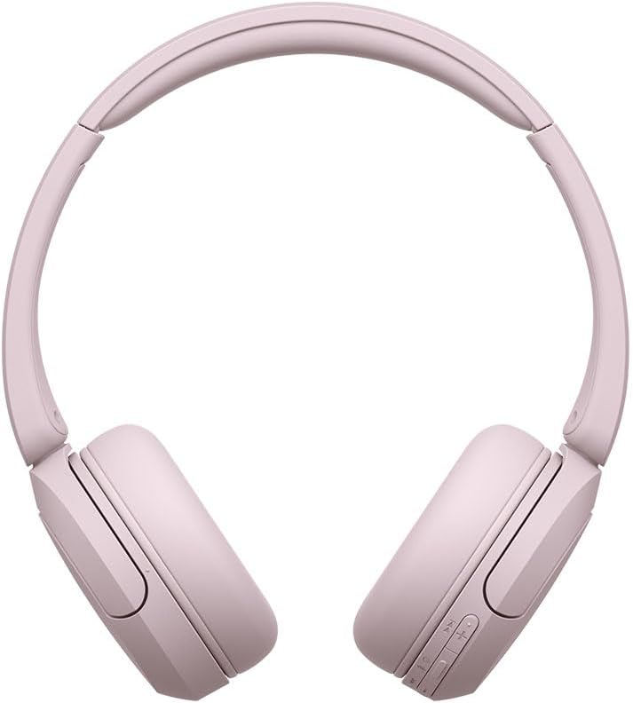 Sony WH-CH520 PZ Wireless Headphones WH-CH520 Pink Bluetooth Lightweight Design Approx. 5.1 oz (147 g) Compatible with Dedicated App Supports "Equalizer" Settings, Supports Up to 50 Hours of
