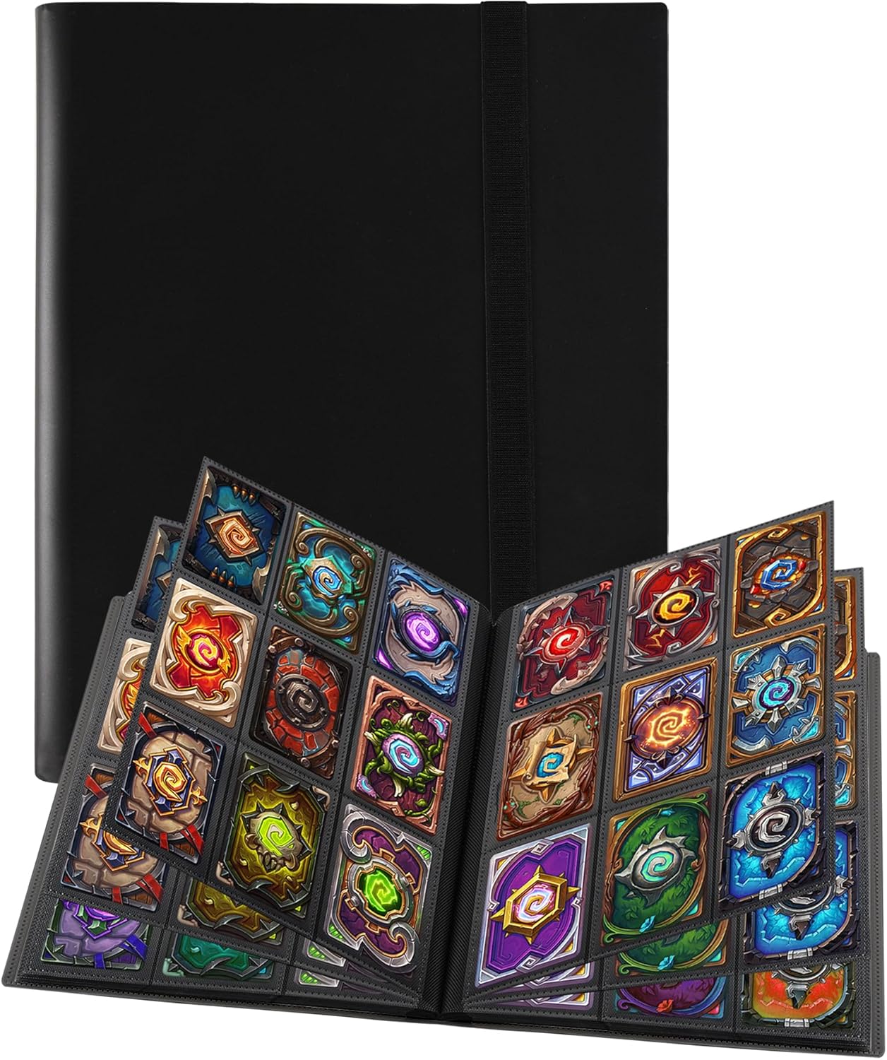 Card Files, 9 Pockets, 540 Card Storage, Trading Card Holder, Double-Sided Collection, Album, Large Capacity, Organize and Store Games, Sports Cards, Stamps, Business Cards, Trading Card Case, Binder