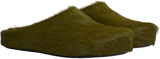MARNI 'DEEP SAGE' SABOT SLIPPERS