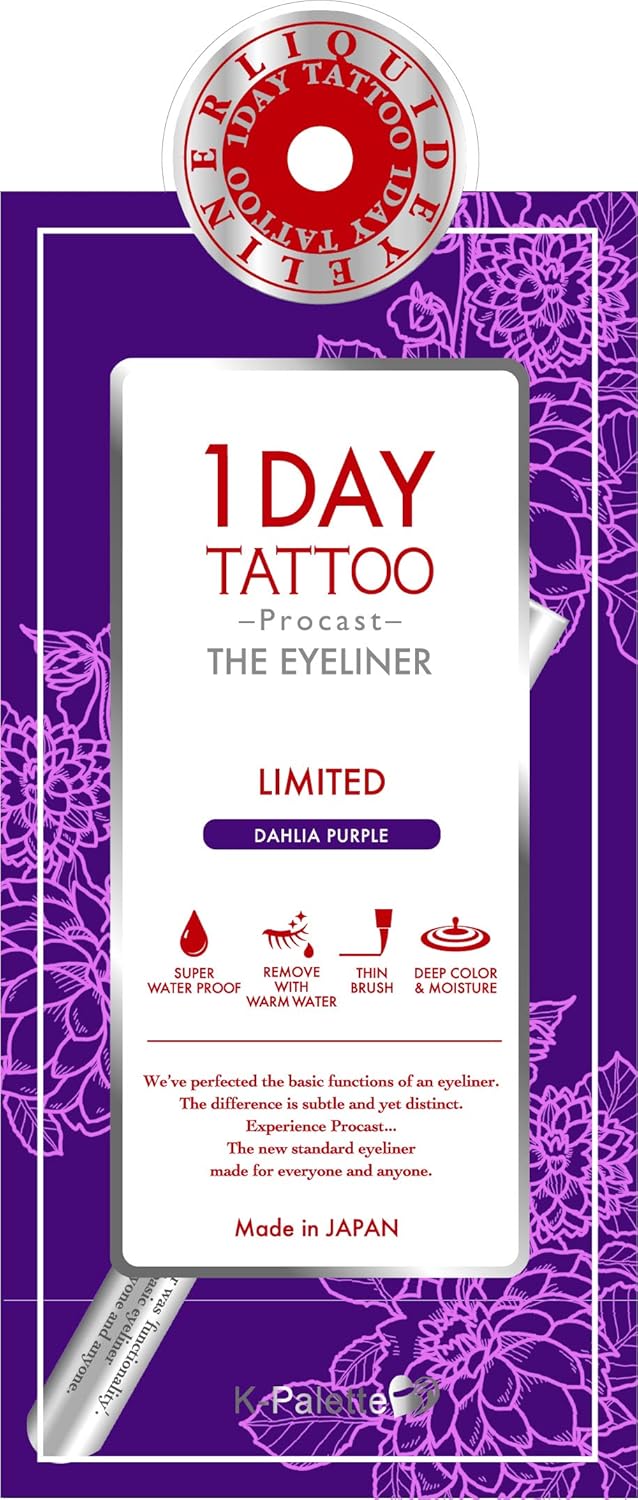 K-Palette 1DAY TATTOO Procast The Eyeliner DP Dahlia Purple 0.5ml (x1)