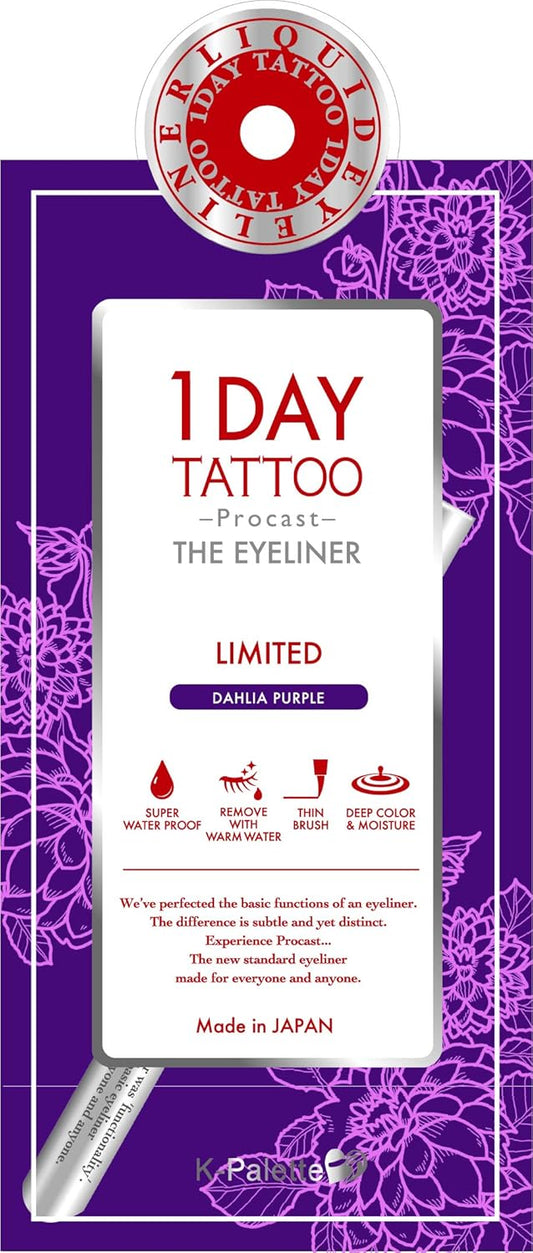 K-Palette 1DAY TATTOO Procast The Eyeliner DP Dahlia Purple 0.5ml (x1)