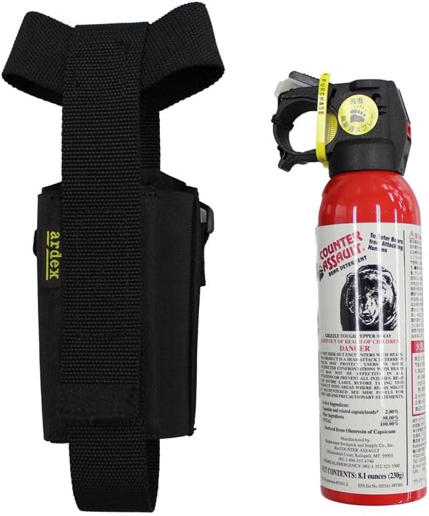 Outback CA-230 ARDEX-CA-HOL Bear Repellent Spray Counter Assault 8.1 oz (230 g) (CA-230) Alde Carry Holster Set (Both Left and Right Hands)