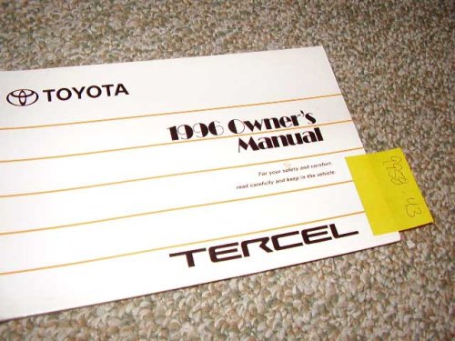 1996 Toyota Tercel Owners Manual
