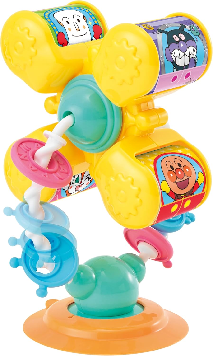 Agatsuma (AGATSUMA) Anpanman Sticks to Table! Spinning Hand-play Ferris Wheel (Target Age: 6 months and up)