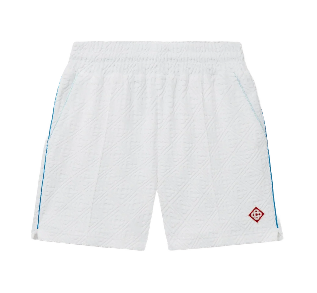 CASABLANCA 'TENNIS STRIPE' TOWELLING SHORTS