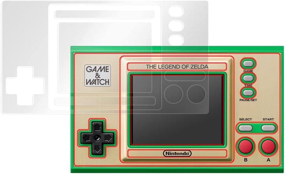 Miyabix Game & Watch The Legend of Zelda, Eye Protection, Blue Light Reduction, Protective Film, Low Reflective Type, For Main Unit / LCD, Set Made in Japan OverLay Plus Eye Protector
