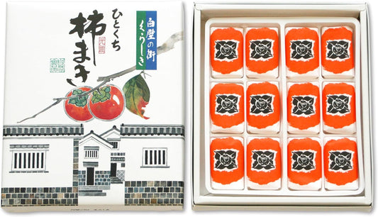 Kokuwa Sangyo Kakimaki 12-piece Dried Persimmon Kaki Domestically Manufactured Confectionery from Kurashiki Souvenir