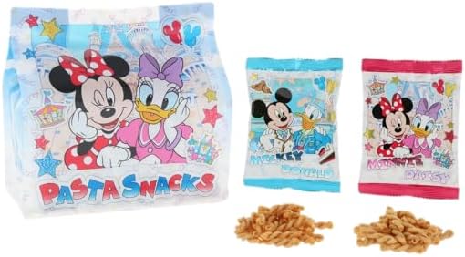 Tokyo Disney Resort Exclusive Mickey & Friends Pasta Snack, Assorted (Salted Flavor, Smoked Turkey Leg Flavor), TDR TokyoDisneyResort, Sweets, Souvenir, Present, Disney Goods (1 Piece)