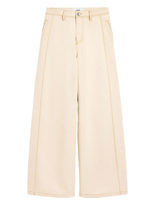 Ami Paris アミパリスーパーワイドデニムジーンズ - Image 1