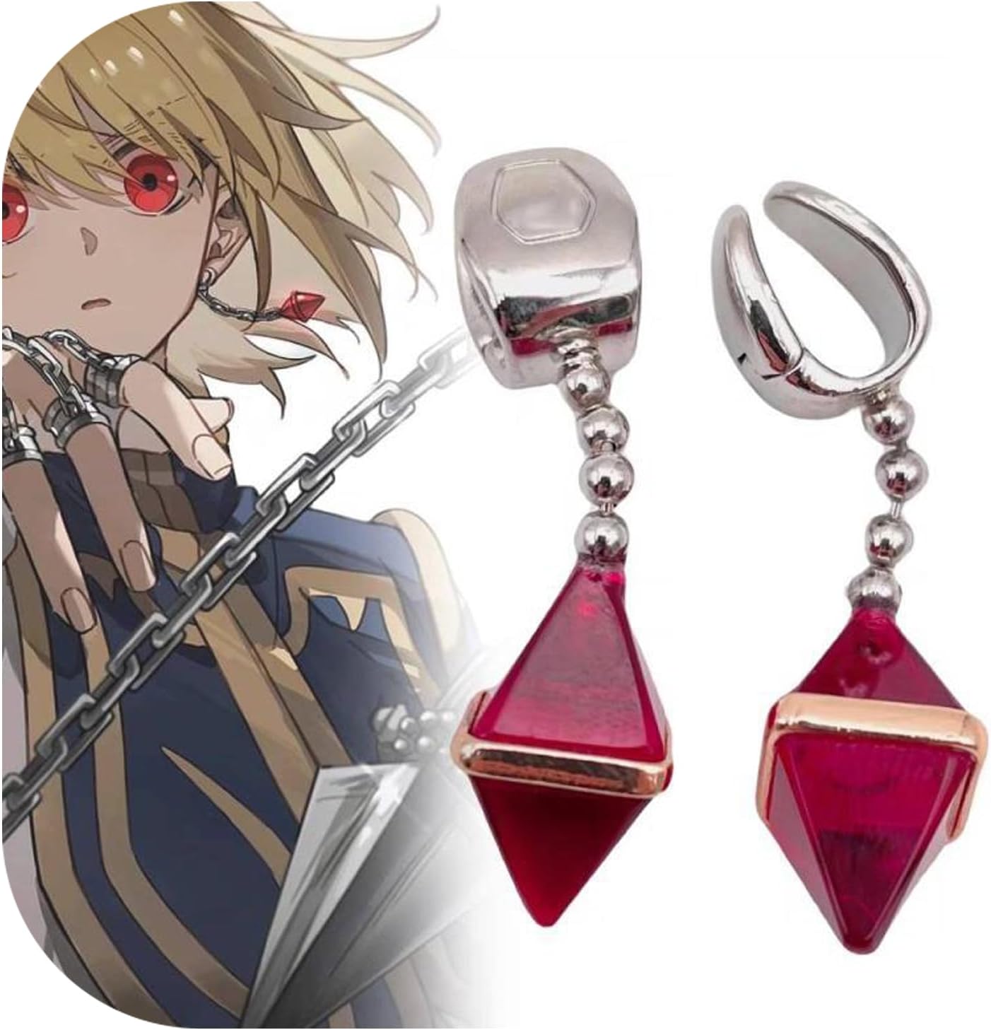 ハンター×ハンタ グッズ クラピカ コスプレ 道具 イヤリング 耳飾り アニメ 小物 グッズ 学園祭 文化祭 お祭り ハロウィン イベント 小道具 撮影用 記念品 プレゼント 誕生日 プレゼント クリスマス 贈り物 [並行輸入品]