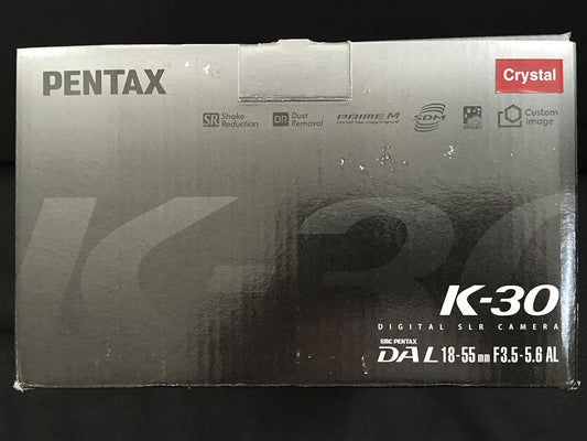 Pentax K-30 Weather-Sealed 16 MP CMOS Digital SLR with 18-55mm Lens (Red) by Pentax