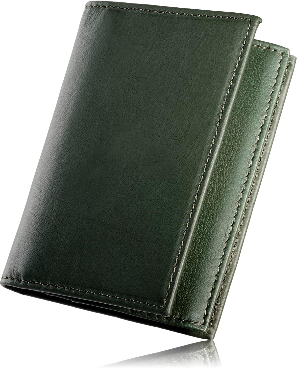 Tokyo amachi Kobo Business Card Holder, Men's Genuine Leather, Japanese Techniques and Wrinkles, Wide, Oil Leather, Made in Japan, green