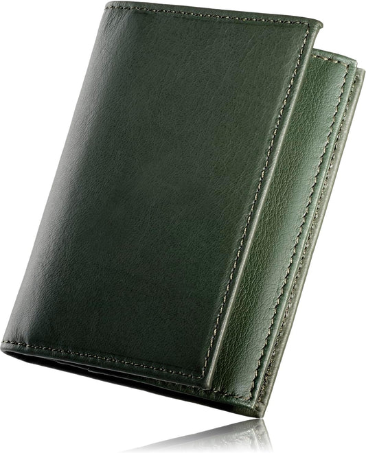 Tokyo amachi Kobo Business Card Holder, Men's Genuine Leather, Japanese Techniques and Wrinkles, Wide, Oil Leather, Made in Japan, green
