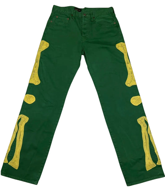 KAPITAL 'GREEN BONE' DENIM PANTS