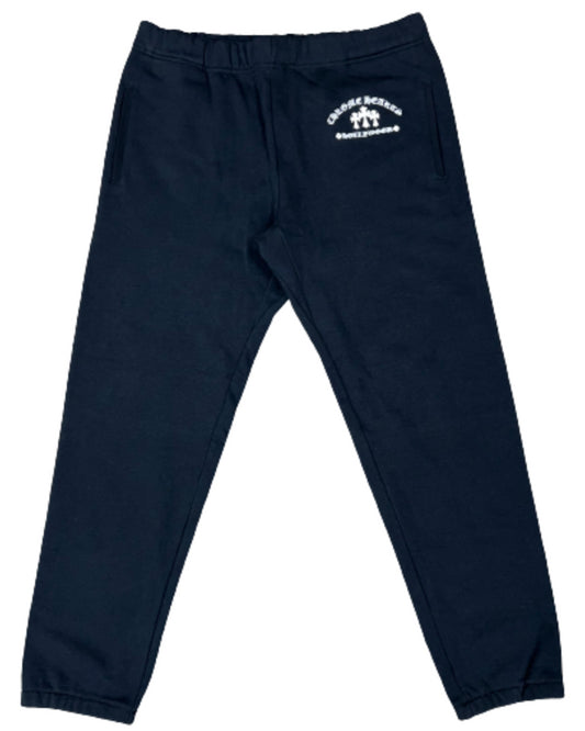 CHROME HEARTS 'KING TACO' EMBROIDERED BLACK SWEATPANTS