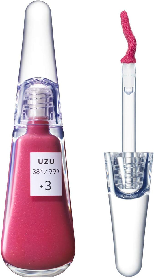 UZU BY FLOWFUSHI 38°C / 99°F Lip Treatment [+3 Pink] Lip Care, Skin Beautifungus, Moisturizing, Fragrance-free, Hypoallergenic