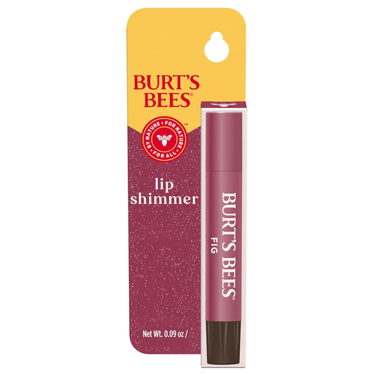 Burt's Bees Tinte labial brillante, bálsamo labial tintado en barra, hidratante para hidratación durante todo el día con acabado pigmentado natural brillante y color modulable, higo, 1 tubo, 0.09 oz.