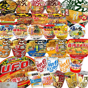 Cup Noodles, Box Buy, Assorted, Large Portion, Yakisoba, Local Types, 30 Types Set, Delivery, Food Set, Popular, Stock, Gift