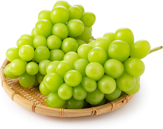 Shine Muscat Haruo Okayama Prefecture 14.1 oz (400 g) x 2 Bunches, Gift, High Sugar Content for Home, Grapes, Muscat, Medium Size, Sweet, Excellent