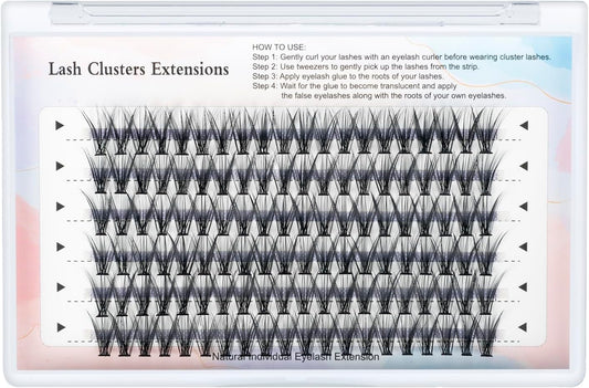 MAEXUS False Eyelashes, 120 Bundles Partial False Eyelashes, Dense False Eyelashes for Actress and Cosplay Makeup Soft and Comfortable Part False Eyelashes for Doll-like Sweet Eyes, C Shape High Curl