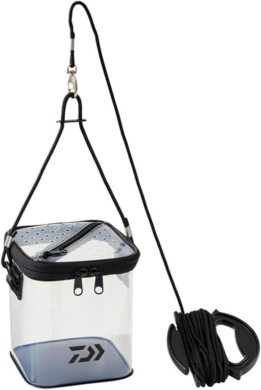 DAIWA Transparent Bucket Portable, Watering, 5.9 / 6.7 inches (15/17 cm)