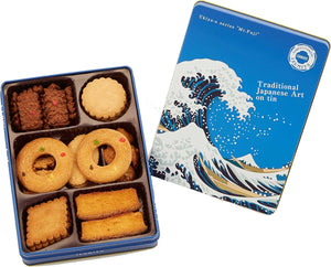 Izumiya Cookie Can Ukiyo-e Series (Man Fuji (Husai)) 1 Piece (x 1)