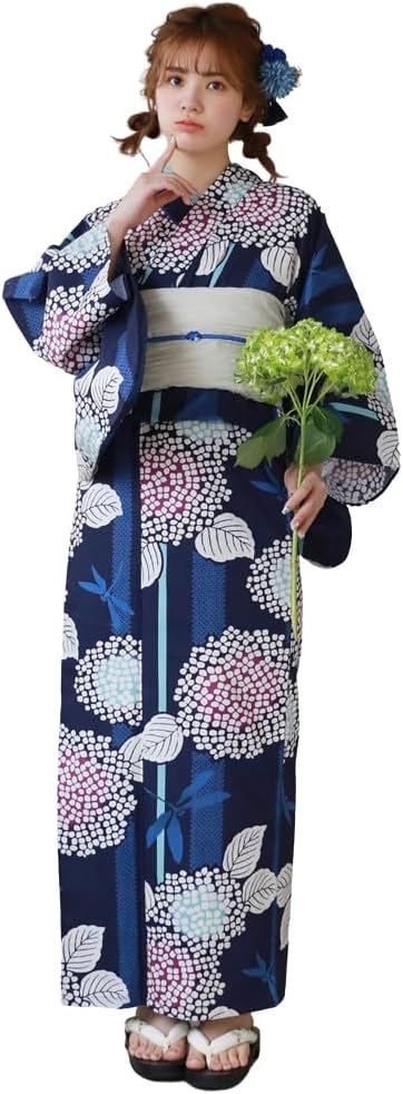 "Wanadeshiko" Yukata Heco Belt Set, Tokimeki Summer Love Yukata Heco Belt Set of 2