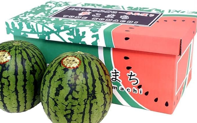 JA Komachi Akita Natsunamaru Chiche, Small Watermelon, Made in Akita Prefecture, L x 2 Balls, Approx. 11.0 lbs (5 kg) - 13.2 lbs (6 kg), Shipping Time: Mid July - Early August, Delivery Date cannot be specified