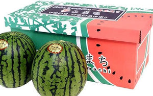 JA Komachi Akita Natsunamaru Chiche, Small Watermelon, Made in Akita Prefecture, L x 2 Balls, Approx. 11.0 lbs (5 kg) - 13.2 lbs (6 kg), Shipping Time: Mid July - Early August, Delivery Date cannot be specified