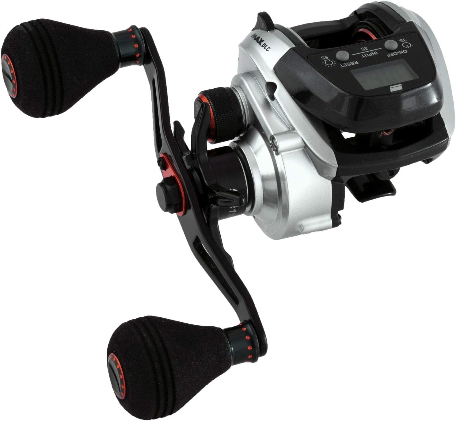 Abu Garcia MAX DLC DLC-H High Gear Model with Digital Line Counter, Right-Hand Retrieve (English Language Not Guaranteed)