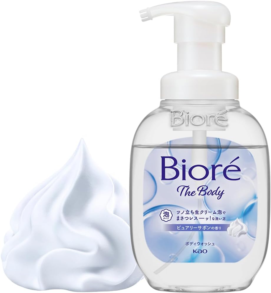 Bioré The Body Foam Type Pure Soap Scent Pump 540ml Body Soap Body Wash