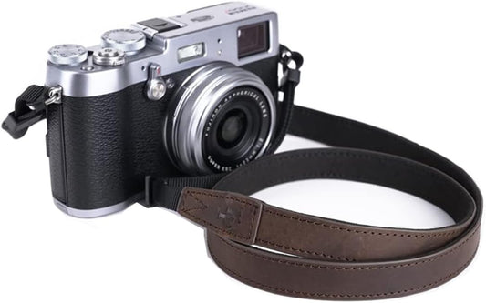 TP Original Genuine Leather Camera Strap, Mirrorless SLR, Classic Camera, Leather Neck Strap, Adjustable Size, Mirrorless, Men's, Women's