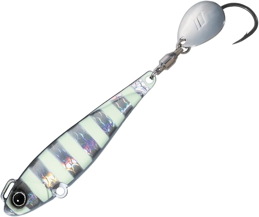 Major Craft BMSPIN-60#5 Silver (UV) Blade Jig Bomber Spin, 2.1 oz (60 g), Silver (Keimura)