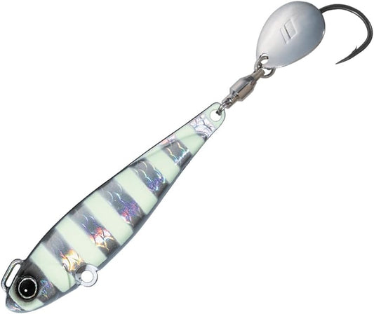 Major Craft BMSPIN-60#5 Silver (UV) Blade Jig Bomber Spin, 2.1 oz (60 g), Silver (Keimura)