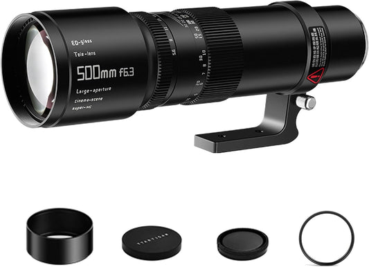 TTArtisan 500mm F6.3 Full Frame Manual Focus Super Telephoto Lens for Sigma Leica Panasonic L Mount Camera FP FPL T TL TL2 CL S5 S5K S5C