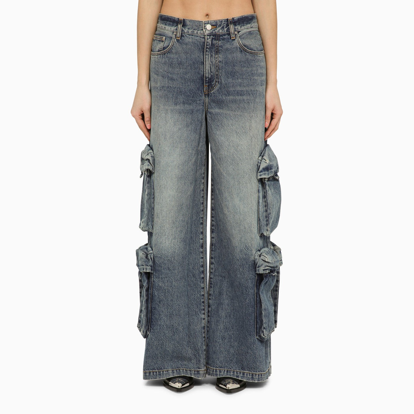 Amiri デニムブルーのアミリジーンズバギー貨物 - Image 1
