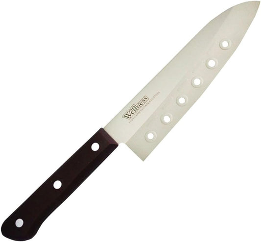 Kai Corporation AB5583 Perforated Santoku Knife, 6.5 inches (165 mm) Wellness