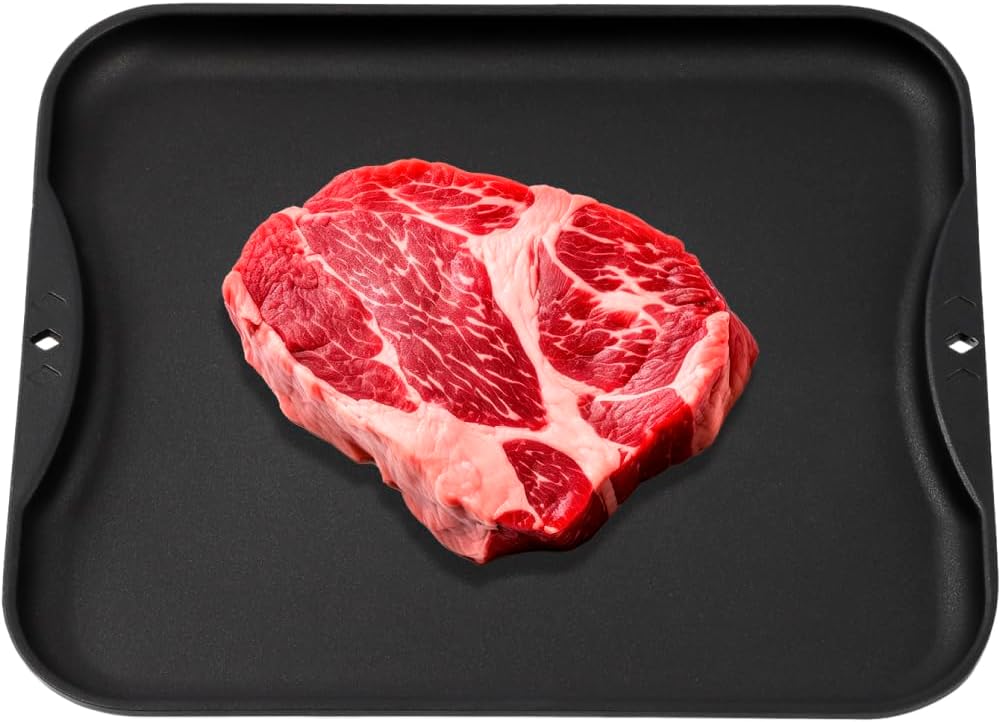 IWANO Thawing Plate, Thawing Dish, Dramatically Reduces Thawing Time, Quick Thawing & Flavor, Can Be Heat Removed, Compact Size, Fluorine Resin Treated (Stain Resistant and Easy to Wash),