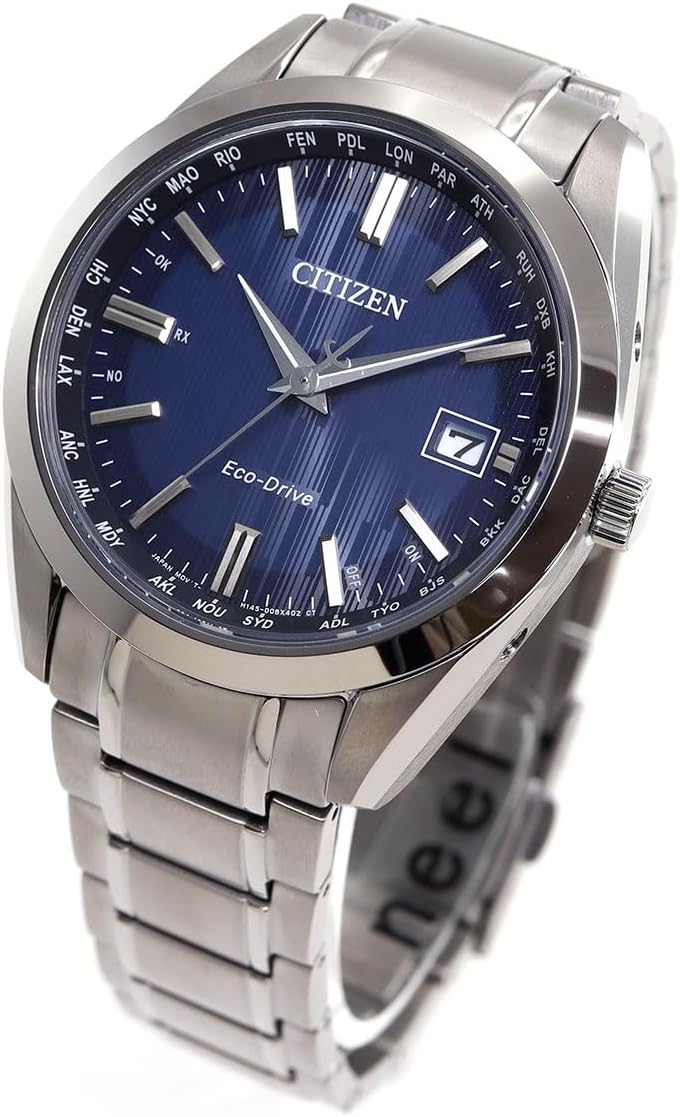 Citizen CB0261-53L Men's Watch, Photovoltaic, Eco-Drive, Waterproof, Blue, Silver, Silver, Bracelet Type