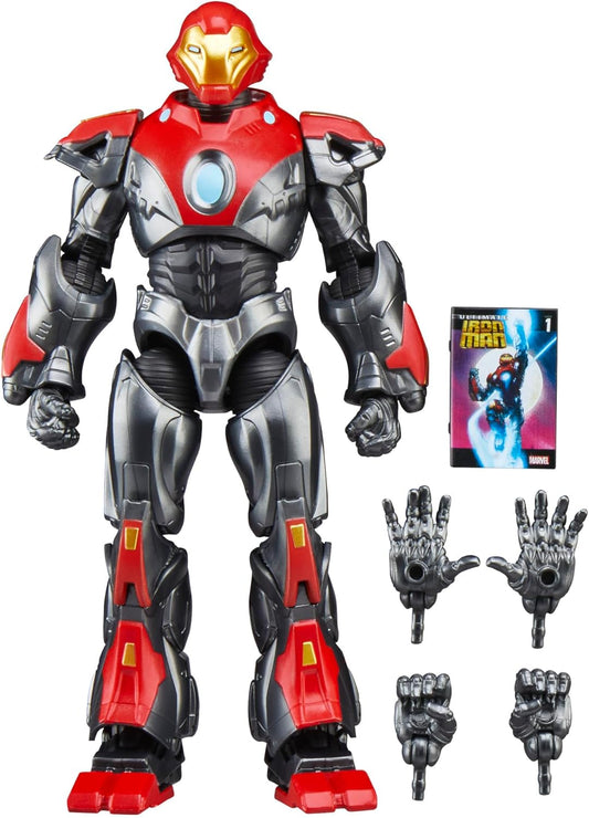 Hasbro Marvel Legends Series Ultimate Iron Man Comics Collectible 6" Size Action Figure (Includes Character Size Comic Accessories) G1593 Authentic