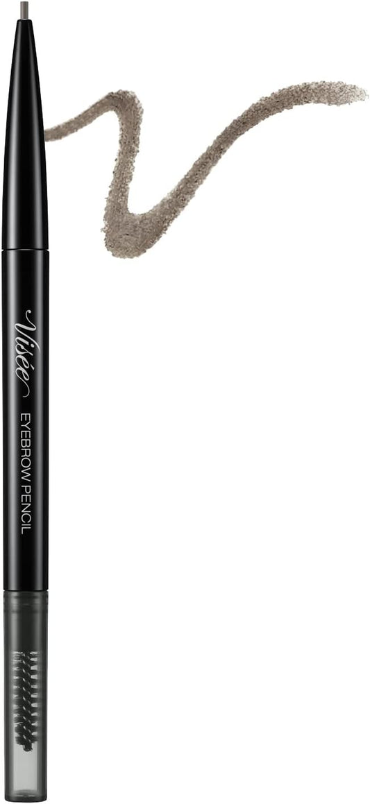 Visee Riche GY001 Eyebrow Pencil S, Unscented, Gray, 0.002 oz (0.06 g), Qty: 1