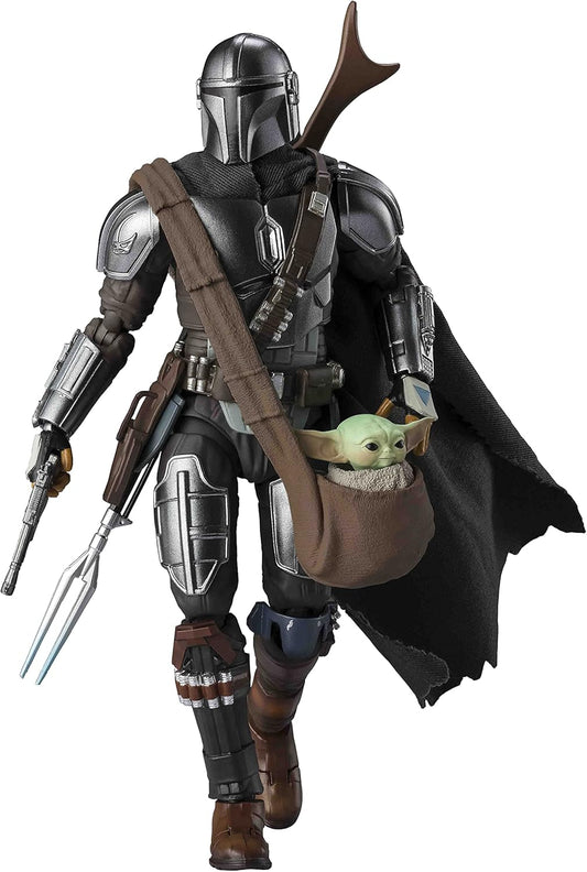 S.H. Figuarts Star Wars The Mandalorian (Din Jarin) Approx. 5.9 inches (150 mm), ABS & PVC & Fabric, Pre-painted Action Figure