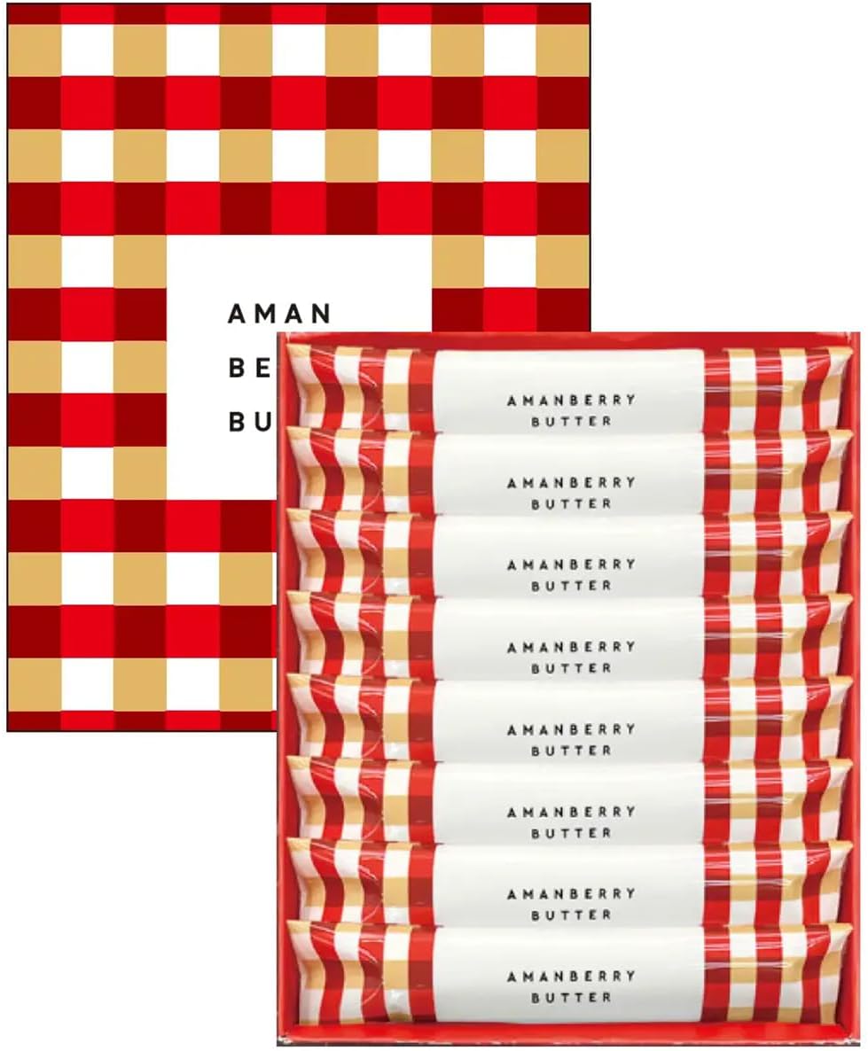 [Fukuoka Limited] Amanberry Butter Baked Sweets, Souvenir, Individually Packaged, Present, Celebration, Candy, White Day, Return, Popular, Fashionable, 8 Pieces