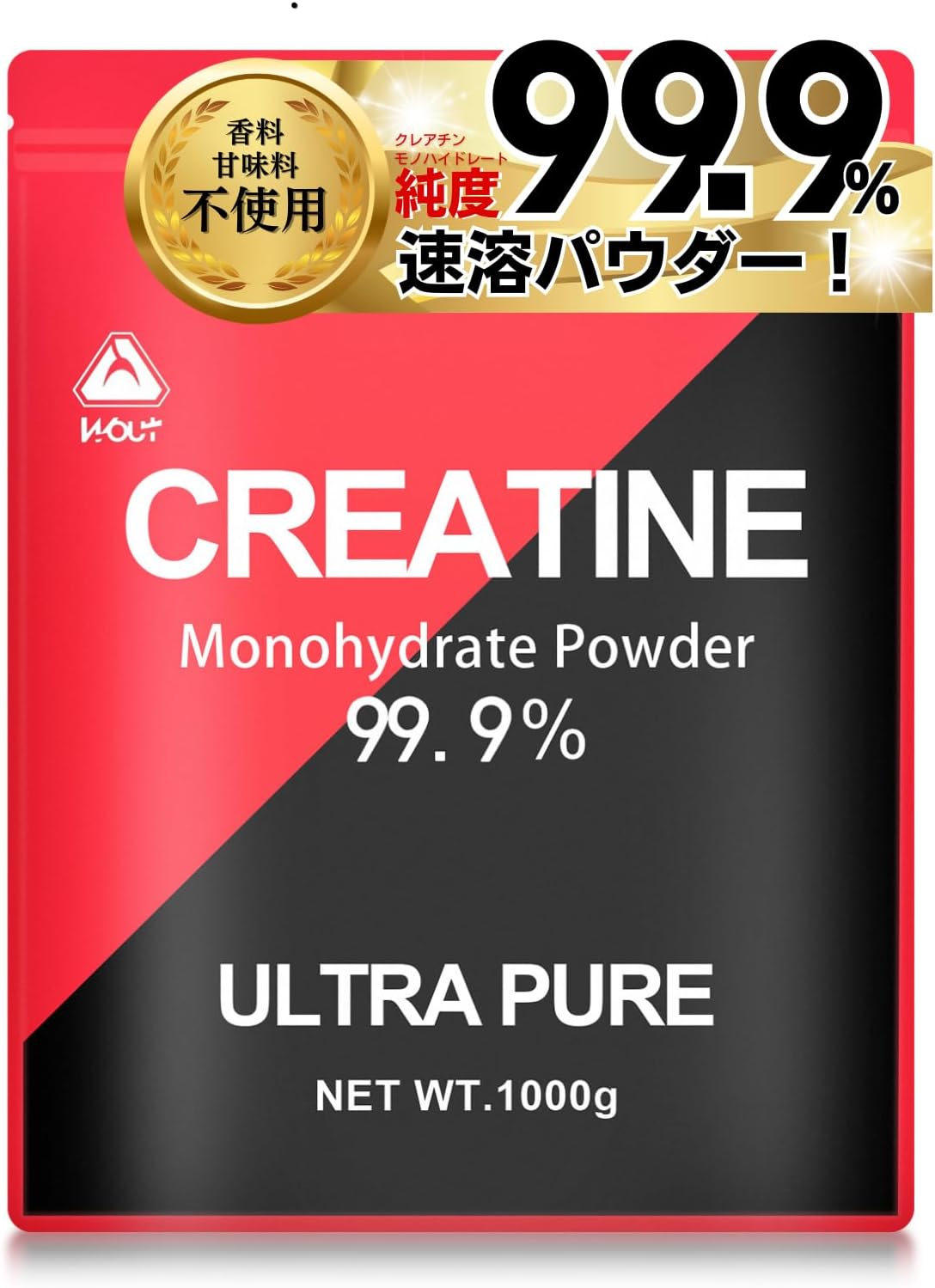 Creatine Monohydrate 1,000,000mg Wout 1000g 200 Servings GMP Certified Ultra Pure Powder 99.9% Additive Free