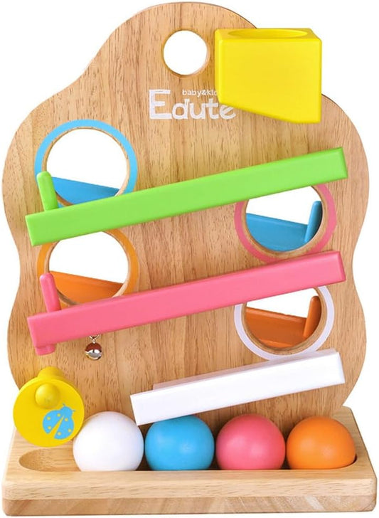 Eduté TREE Slope Toy Educational Toy Wooden Toy for 1 Year Old 2 Years Old Birthday Gift for Boys and Girls with Limited Care Guide
