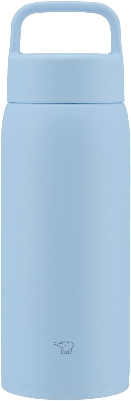 Zojirushi SU-DA80-AM Water Bottle, Large Capacity, 28.7 fl oz (800 ml), Includes Handle, Dishwasher Safe, Seamless Stopper, 2 Piece Washing, Sports Drink, Hot & Cold Retention, Screw Mug, Frosted Blue