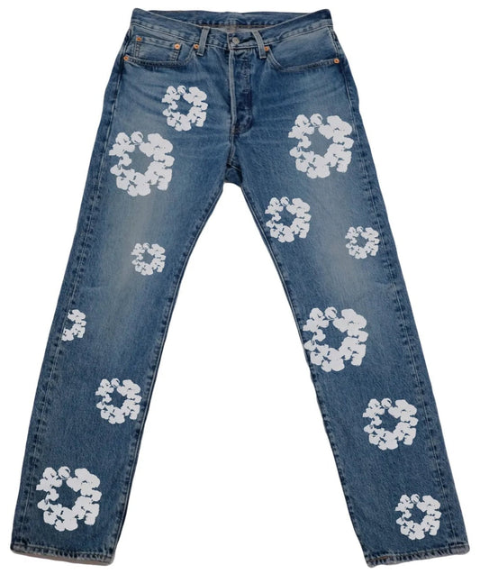 DENIM TEARS X LEVI'S COTTON WREATH JEAN LIGHT WASH