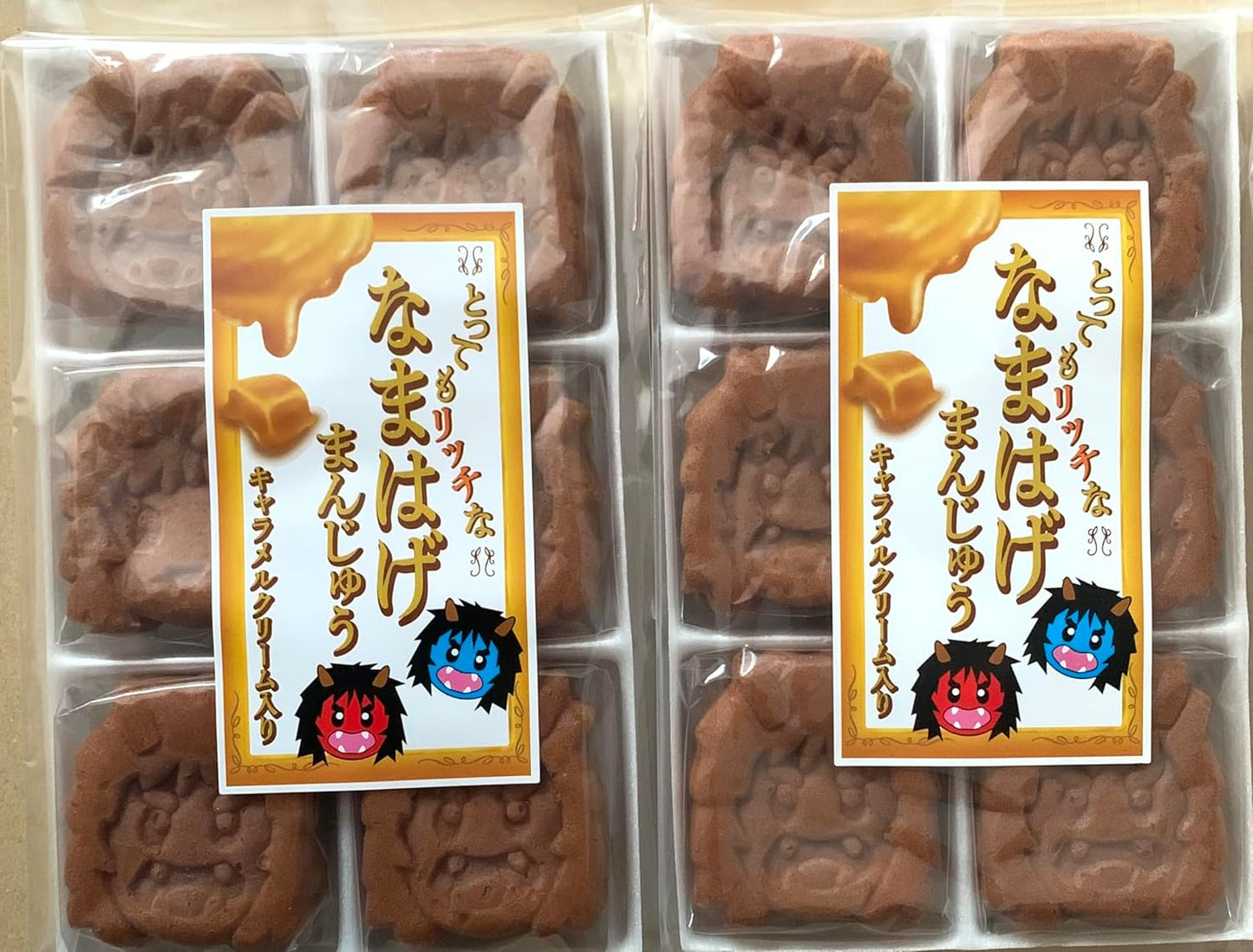 Raw Sweets, Japanese Sweets, Caramel Namahage Bun, 6 Pieces x 2 Bags, Akita Meika Baked Sweets, Dagashi, Sweets, Manju, Post Mailing